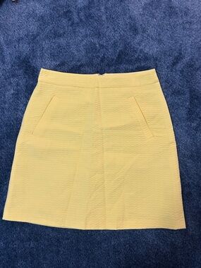 NWOT VTG The Limited Yellow Textured Mini Skirt Y2K